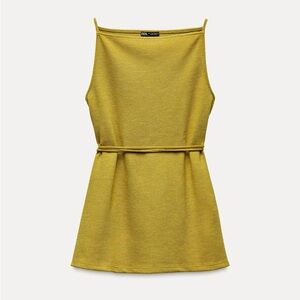 Zara Mustard Yellow Sleeveless top and pants